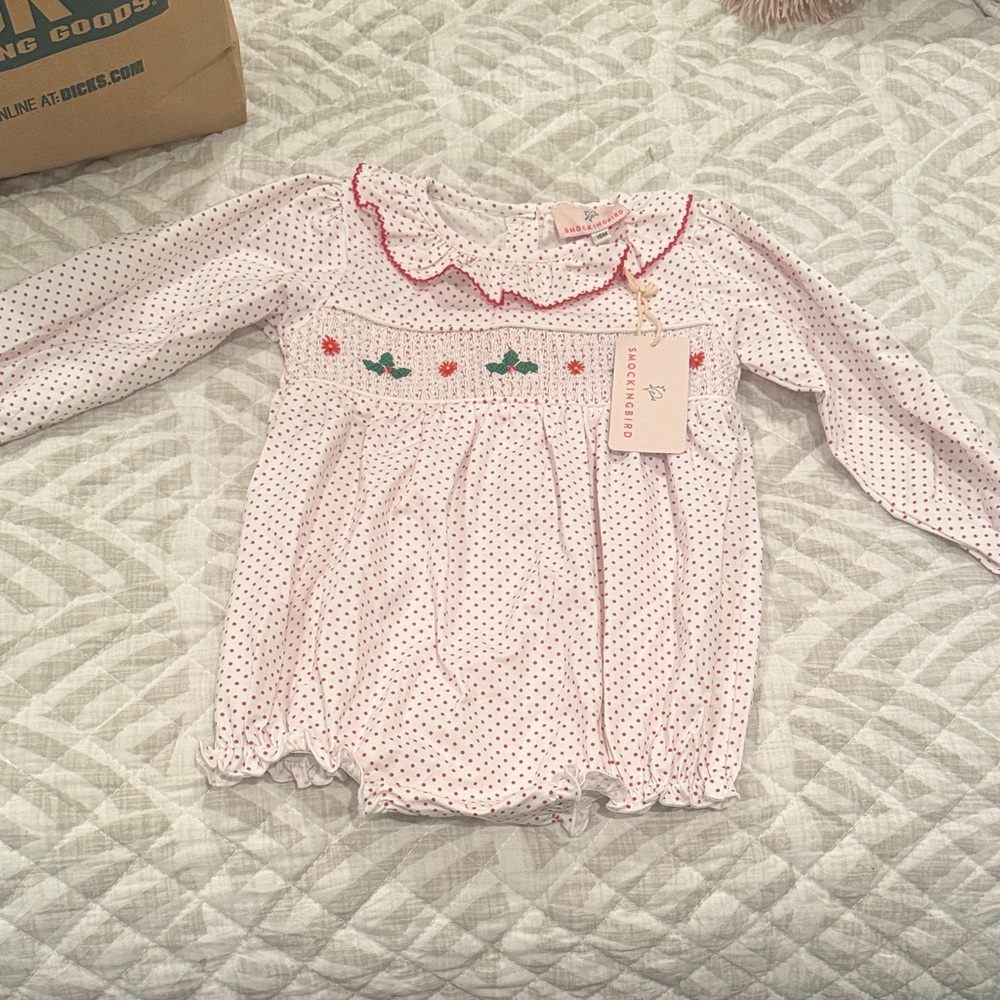 Pink Polka Dot Kids Bodysuit